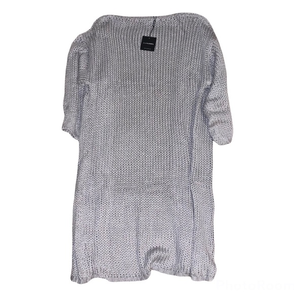 NWT JLUXLABEL Grey Lottie Balloon Sleeve Knit Cardigan - Picture 4 of 12